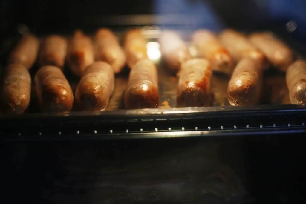 Sausages in the oven