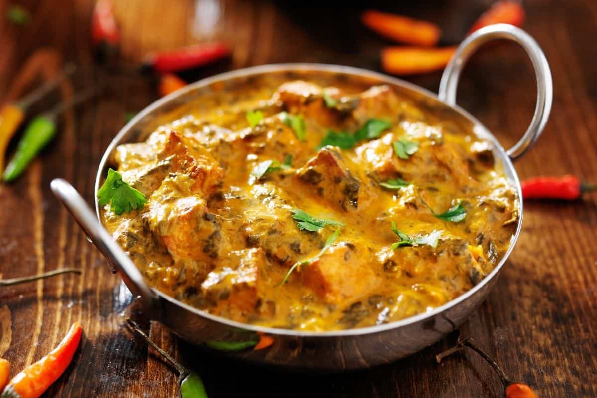 Saag Paneer Curry Dish