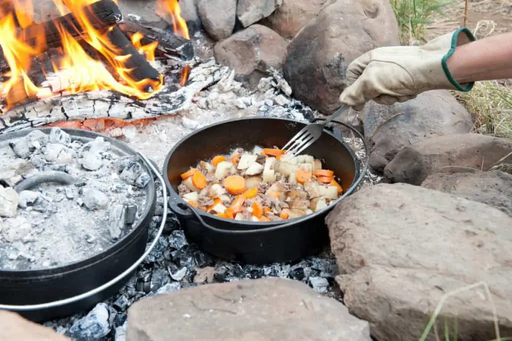Cooking with a dutch oven