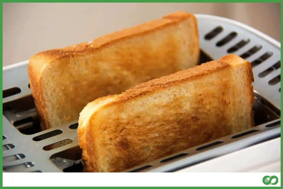 Toaster with toasted bread