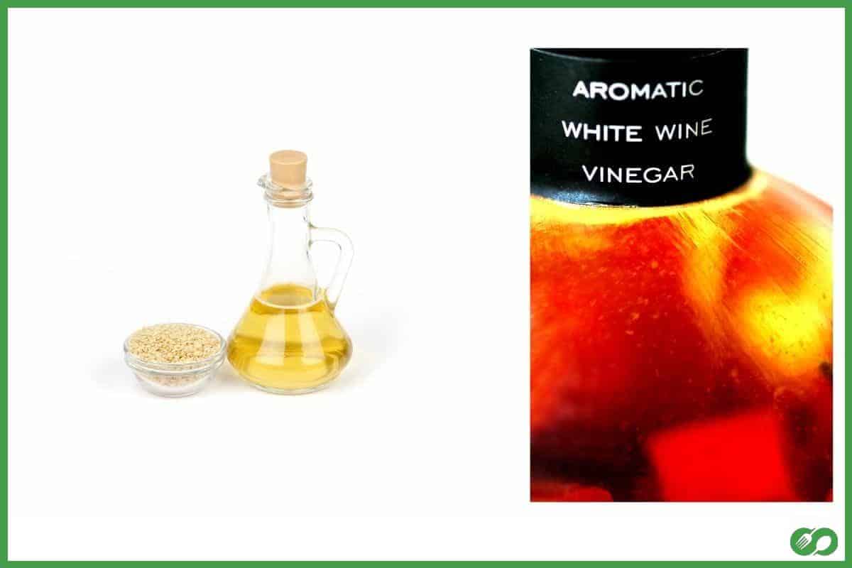 Rice Vinegar and White Wine Vinegar